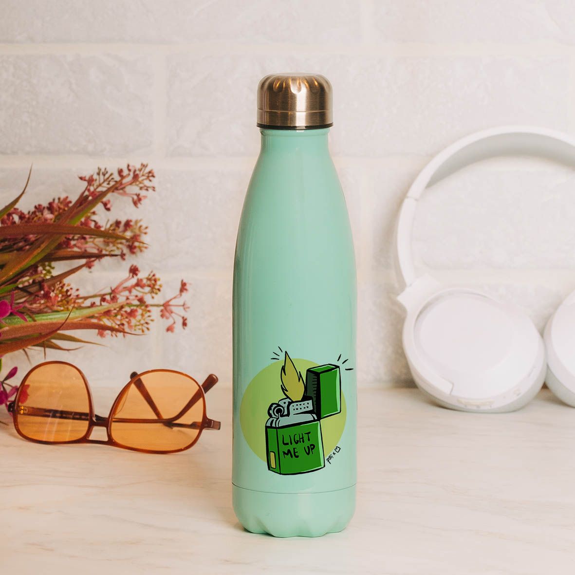 Light Me Up - Μπουκάλι Θερμός 500ml - Μέντα