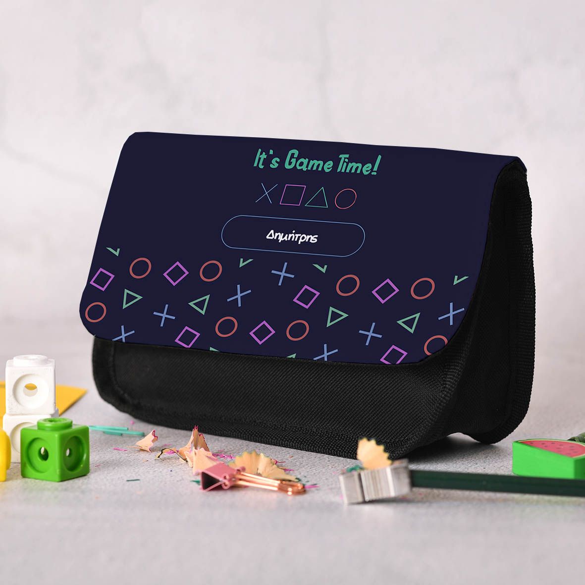 It's Game Time - Κασετίνα Υφασμάτινη - Μαύρο