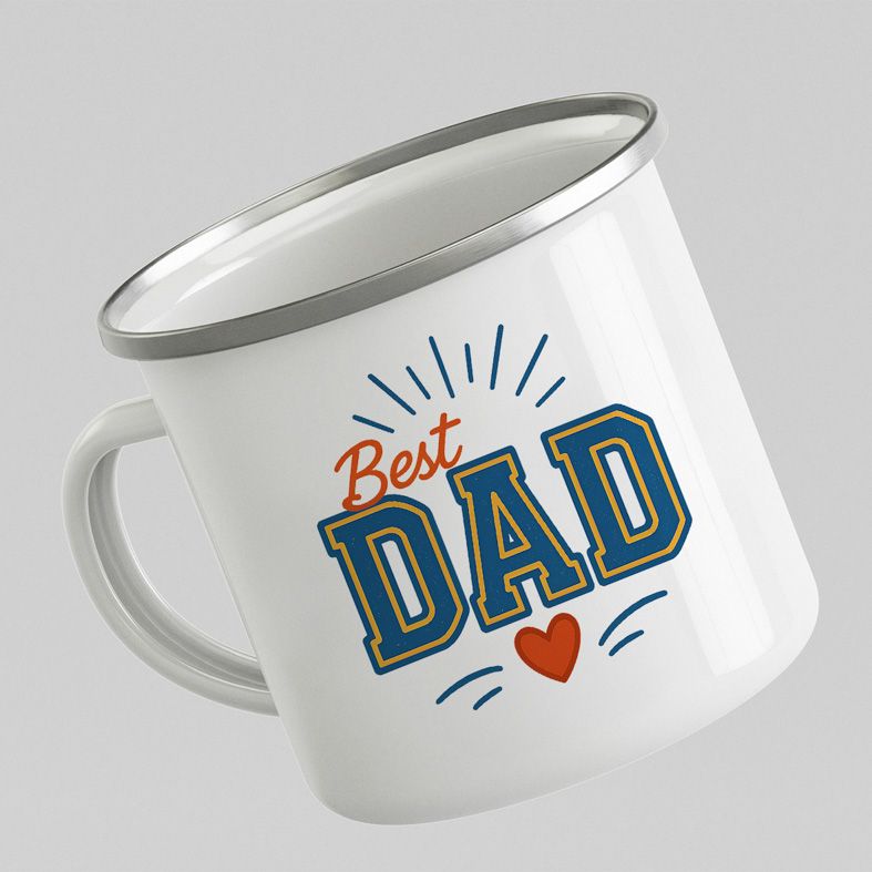 Best Dad II -  Κούπα Vintage Eμαγιέ