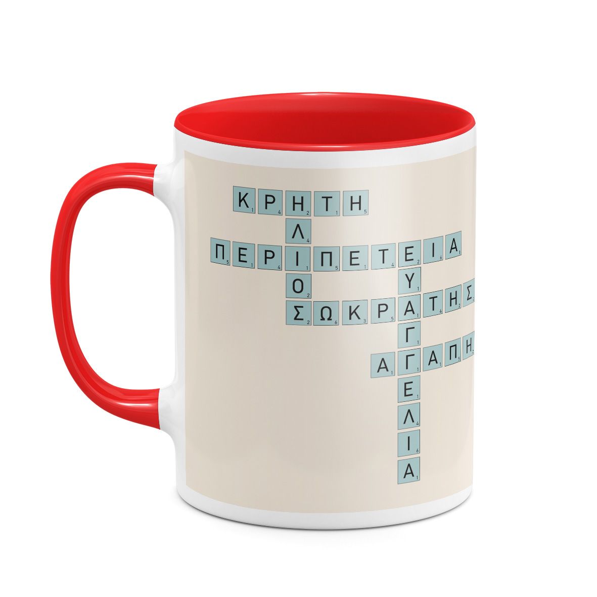 Pastel Blue - Κούπα MyScrabble - Κόκκινο