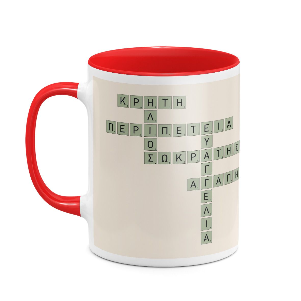 Pastel Green - Κούπα MyScrabble - Κόκκινο