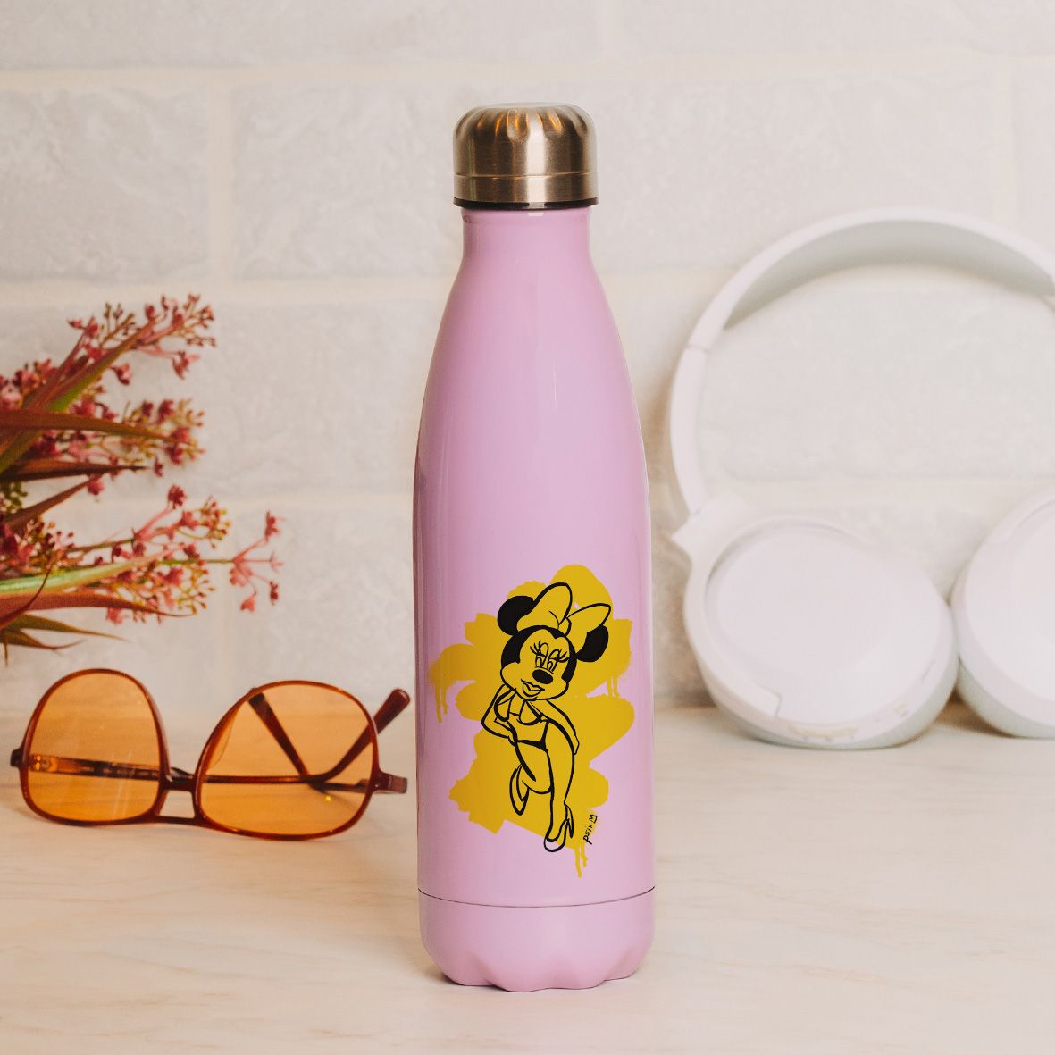 Bikinie Mouse - Μπουκάλι Θερμός 500ml - Ροζ