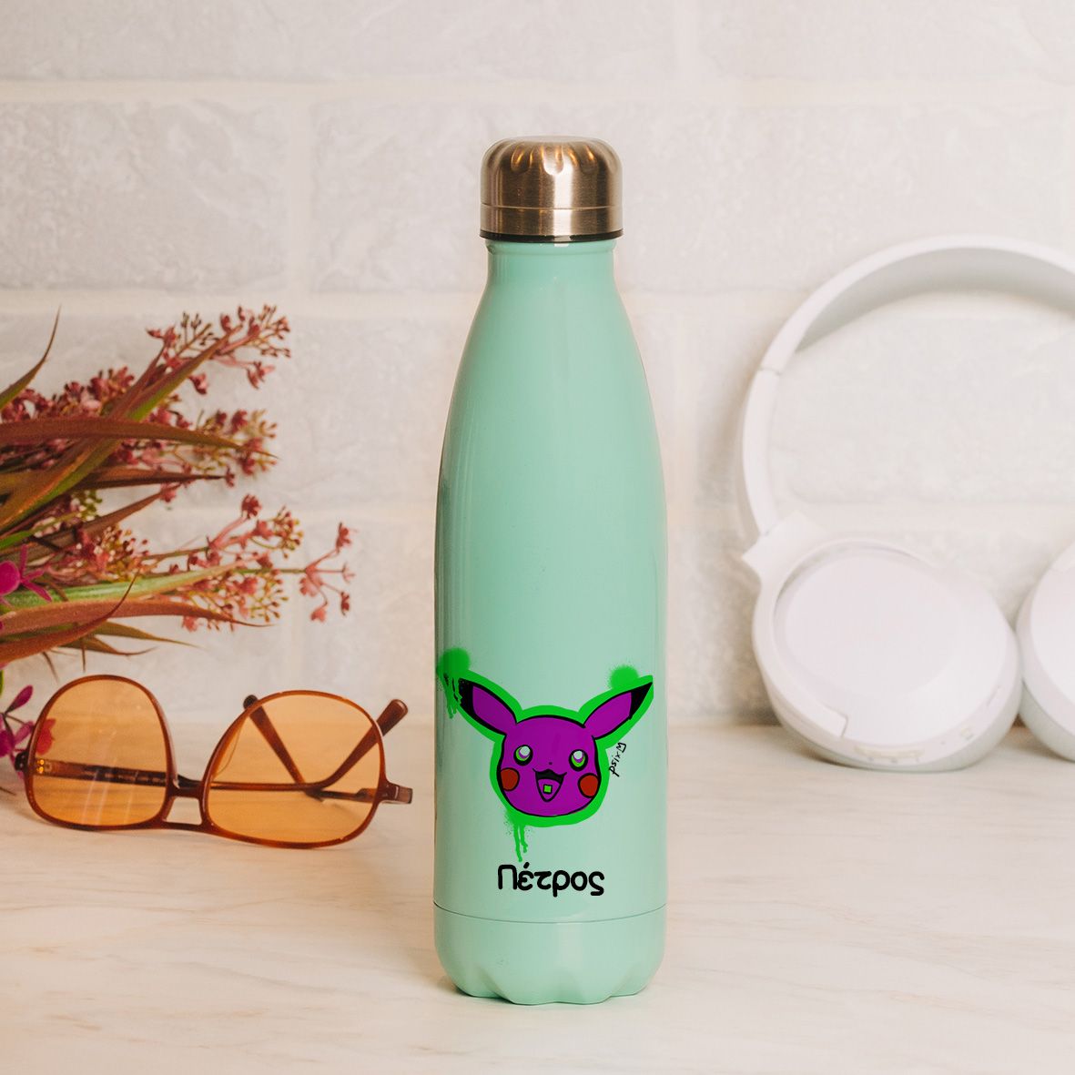 Psychatsu -  Μπουκάλι Θερμός 500ml - Μέντα