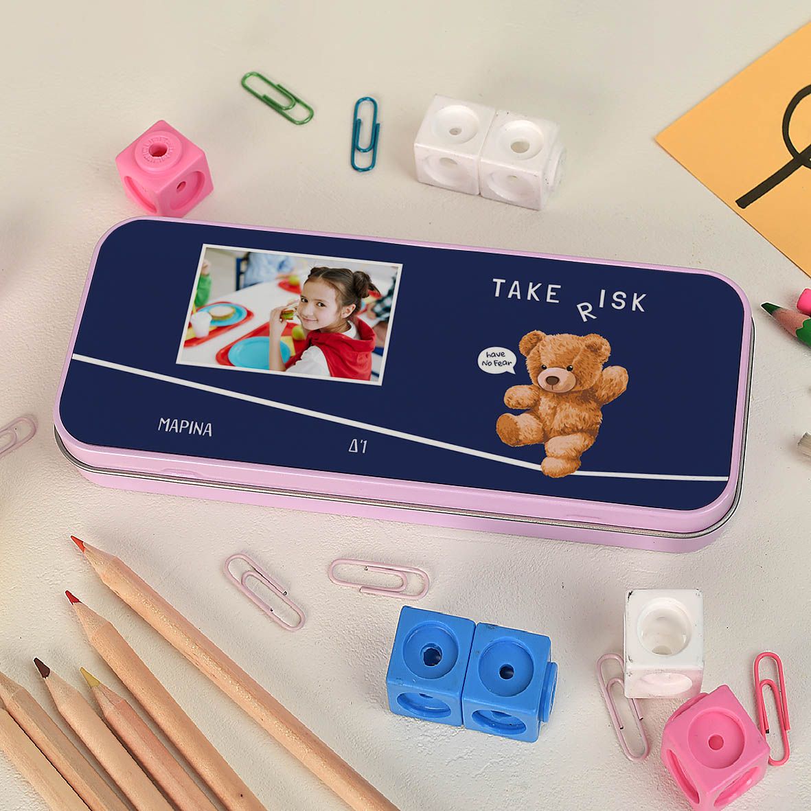 Take Risk - Κασετίνα Μεταλλική - Ροζ