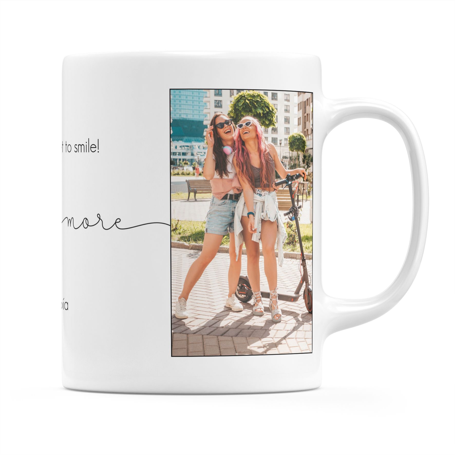 Smile More - Κούπα - Λευκό