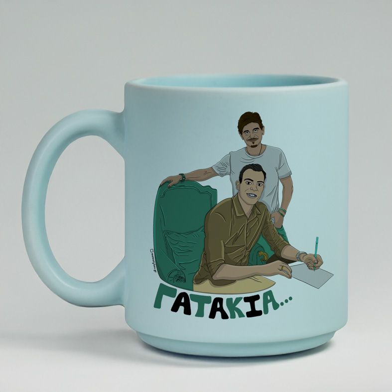 Γατάκια... - Κούπα Πούδρα MemoryBox - Pastel Γαλάζιο