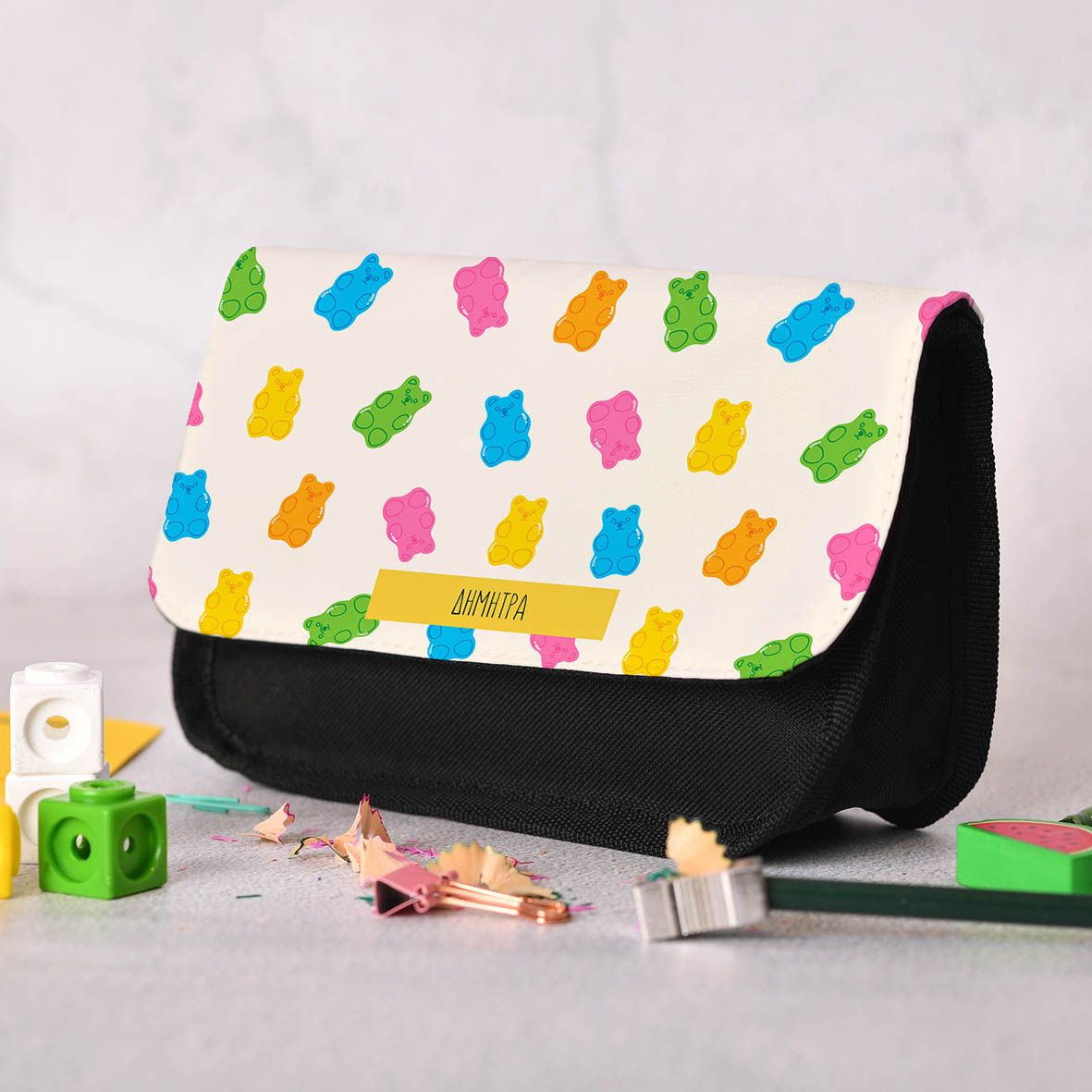 Gummy Bear - Κασετίνα Υφασμάτινη - Μαύρο