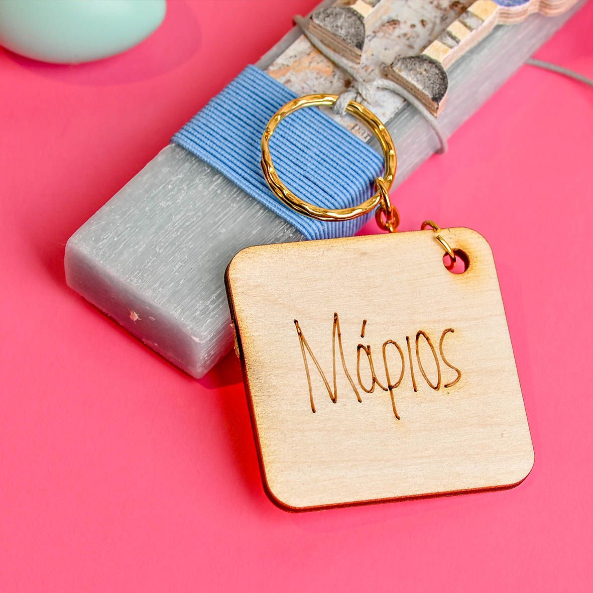 Ρομπότ - Λαμπάδα Χειροποίητη - Γαλάζιο