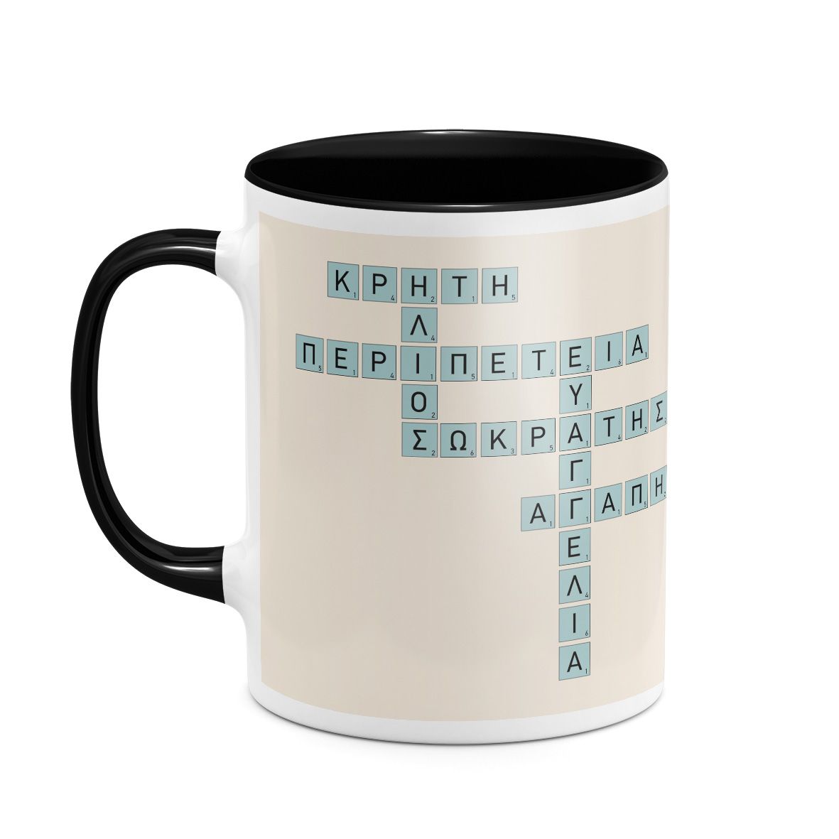 Pastel Blue - Κούπα MyScrabble - Μαύρο