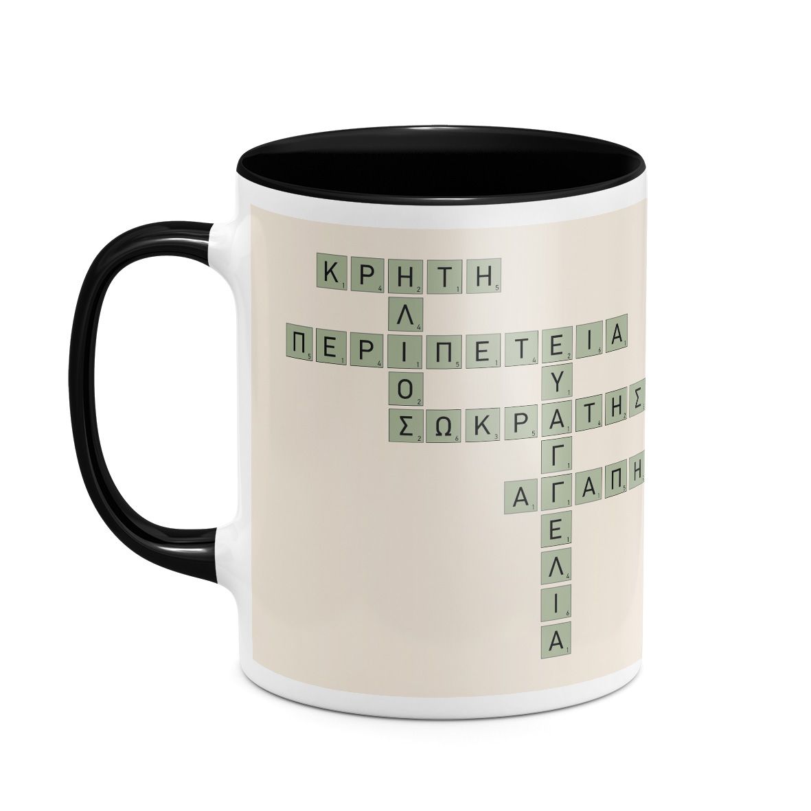 Pastel Green - Κούπα MyScrabble - Μαύρο