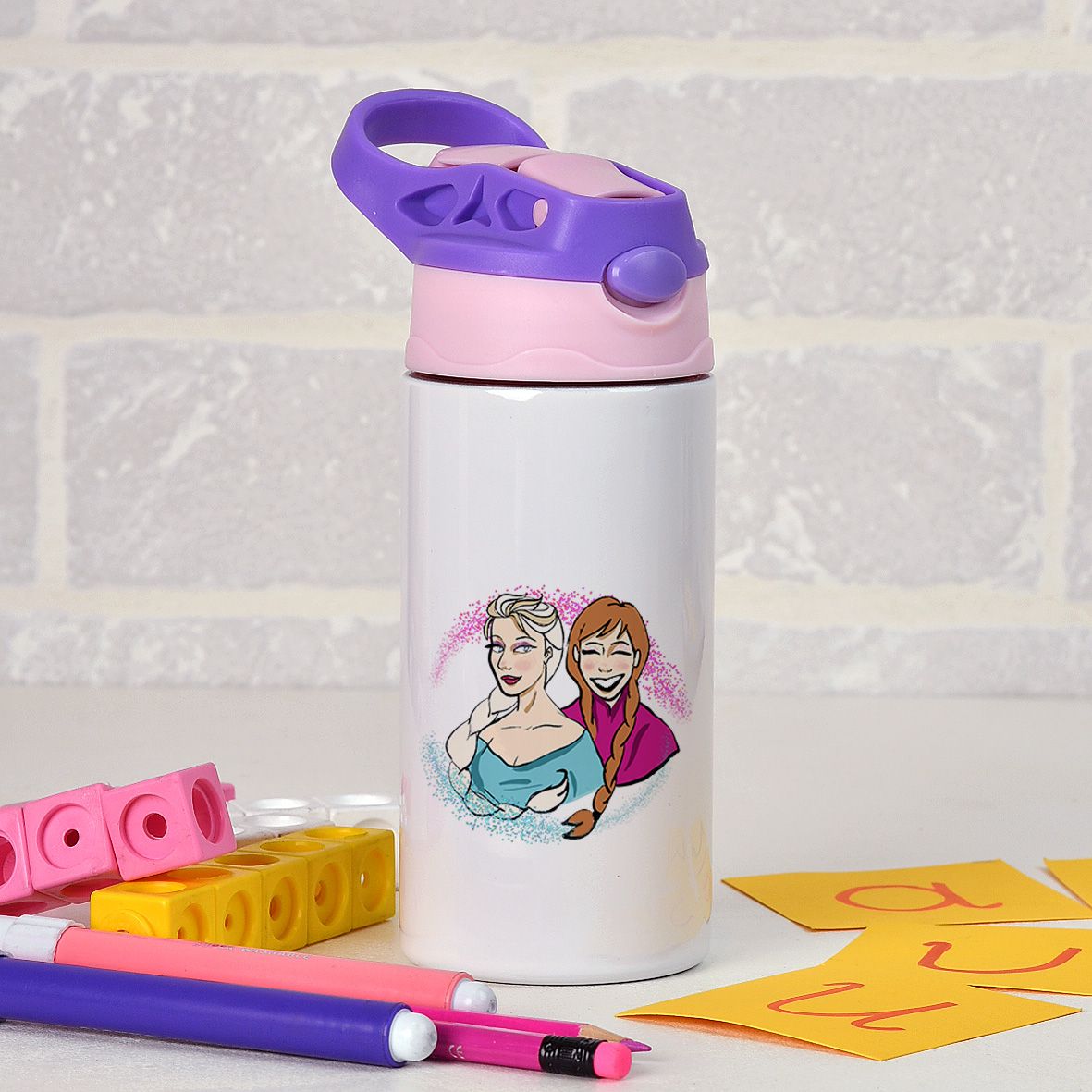 Elsanna - Παγούρι Θερμός - Μωβ/Ροζ