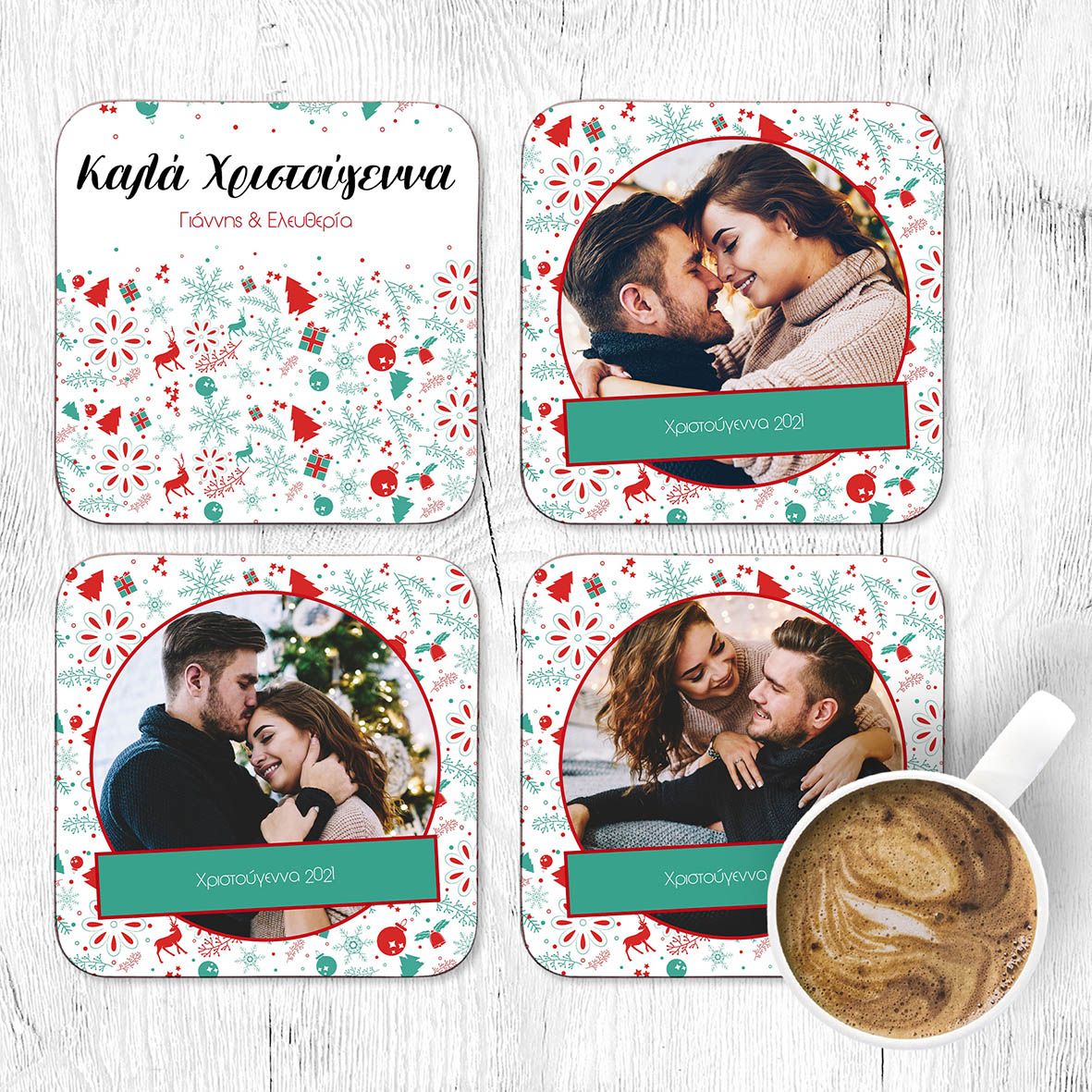 Christmas Pattern - Σουβέρ