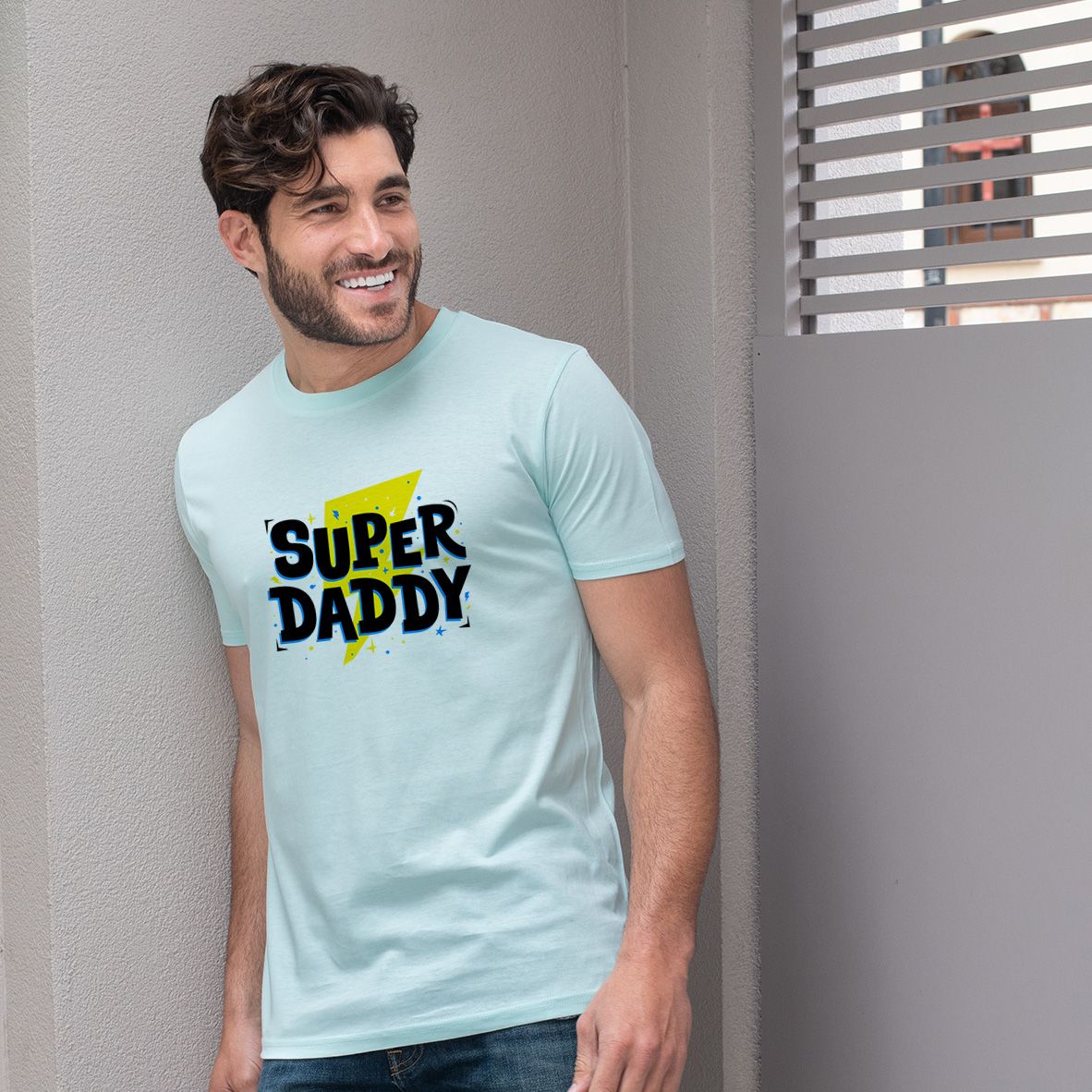 Super DAD - Organic Vegan T-Shirt Unisex - Μέντα