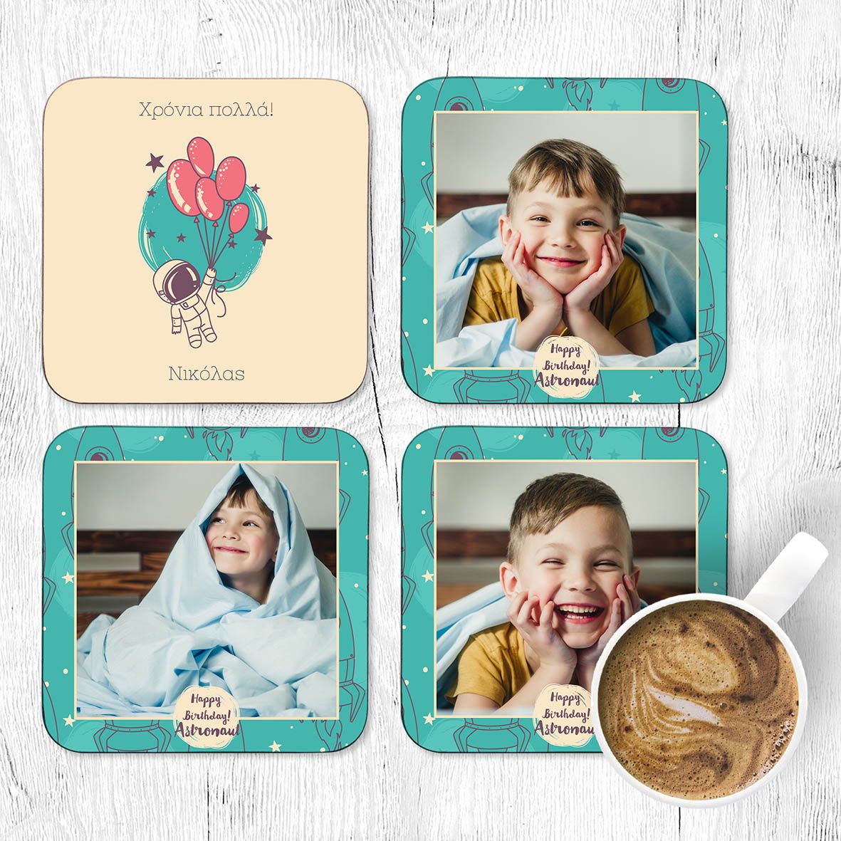 Happy Birthday Astronaut - Σουβέρ