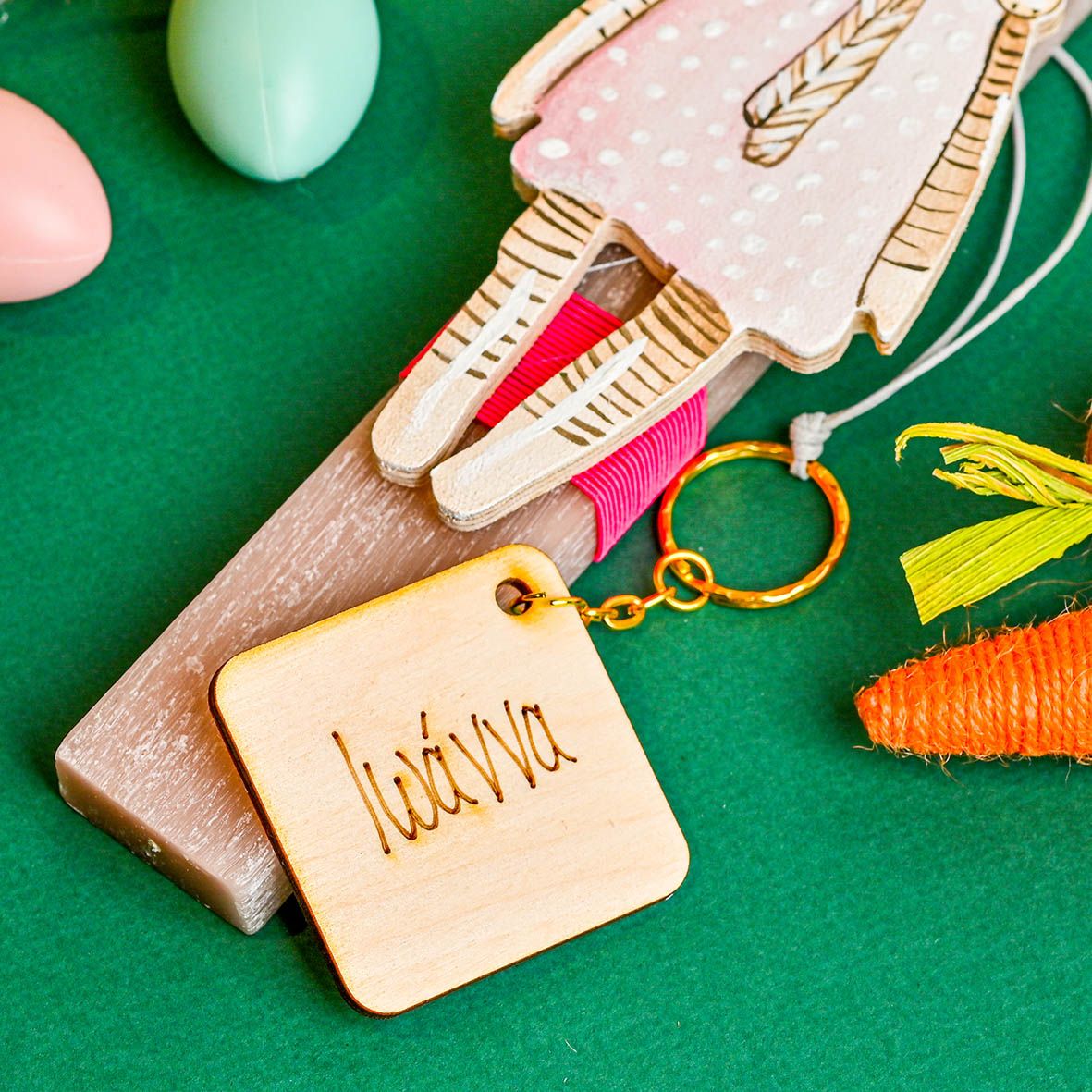 Αρκουδάκι - Λαμπάδα Χειροποίητη - Ροζ