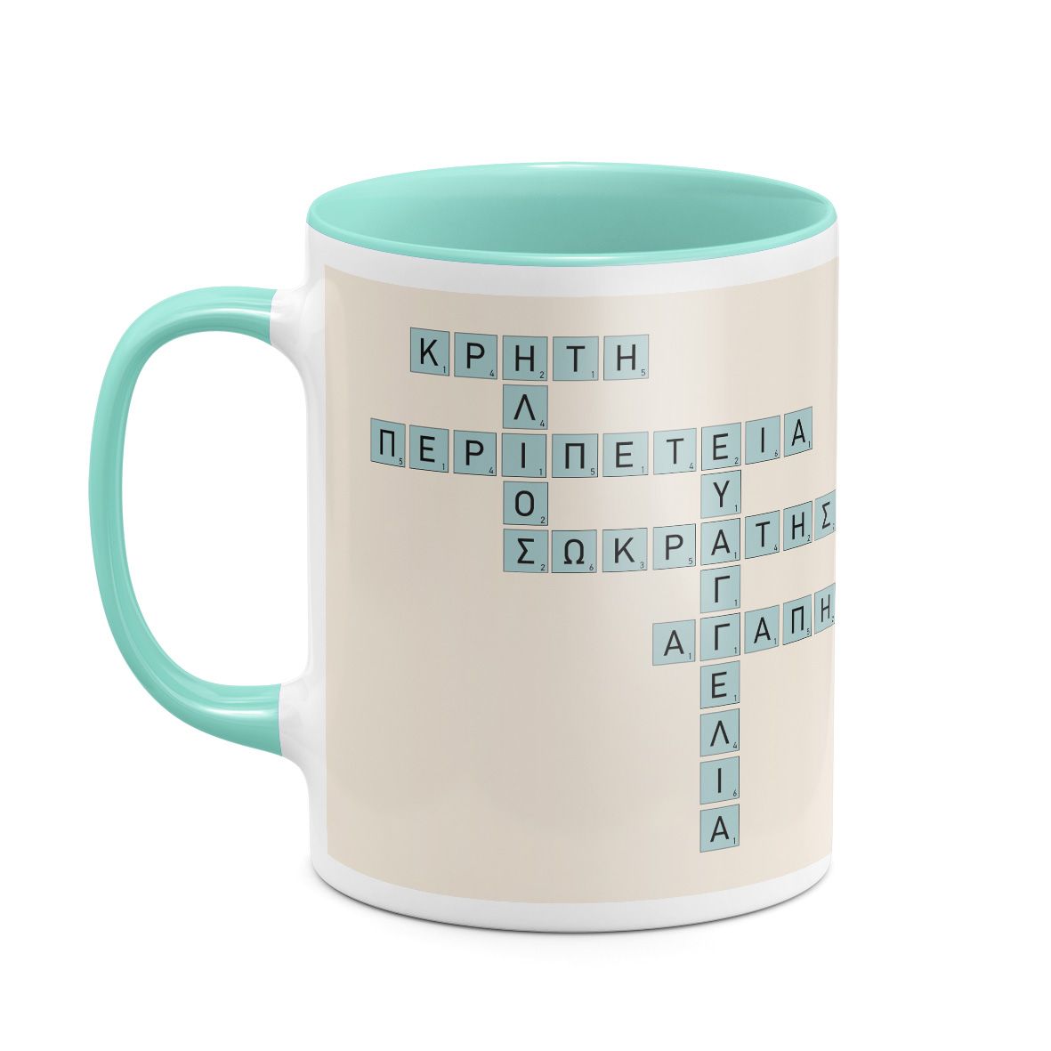 Pastel Blue - Κούπα MyScrabble - Μέντα