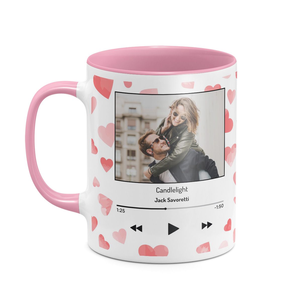 Love - Κούπα MyMusicCode - Ροζ