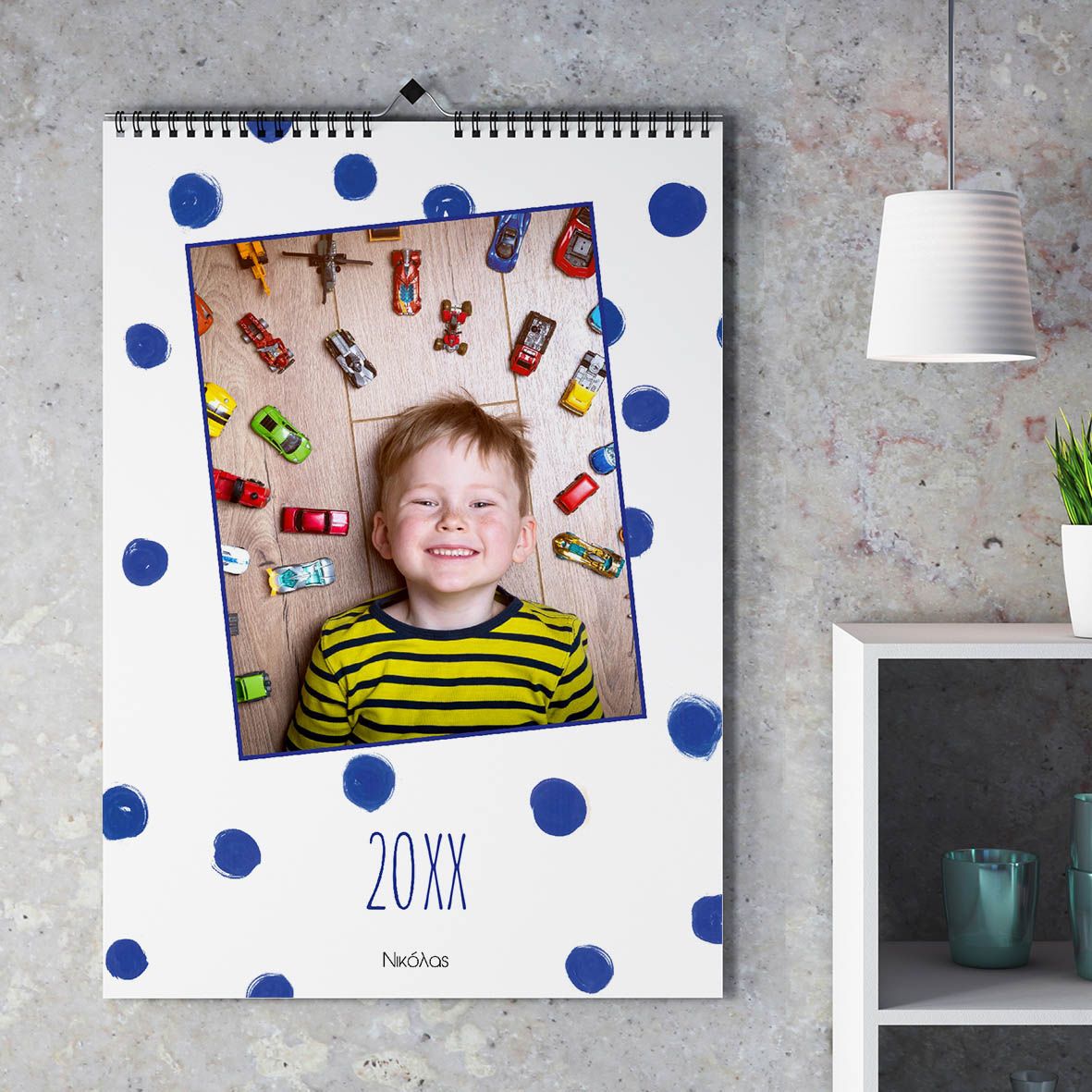 Blue Dots Calendar