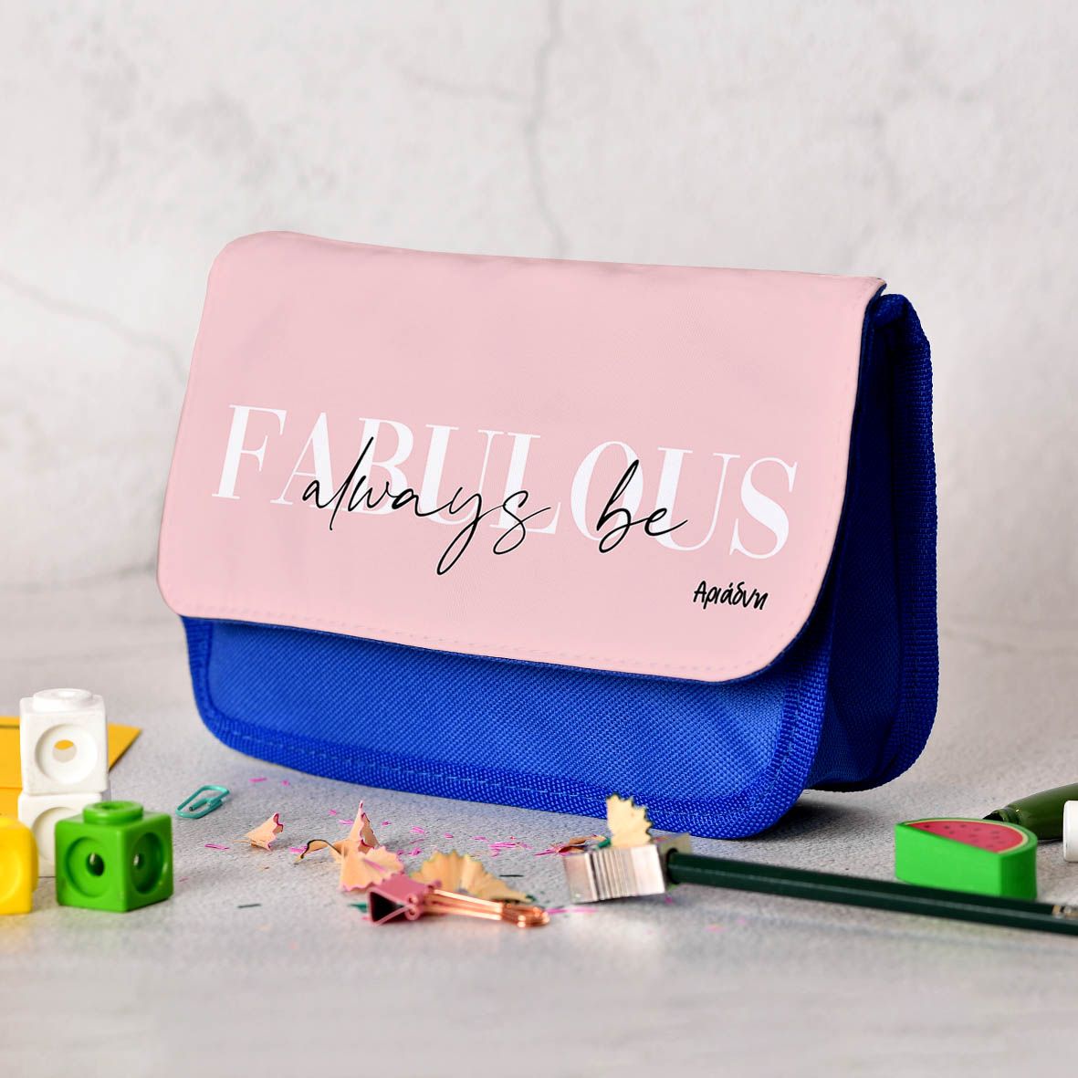 Always Fabulous - Κασετίνα Υφασμάτινη - Μπλε