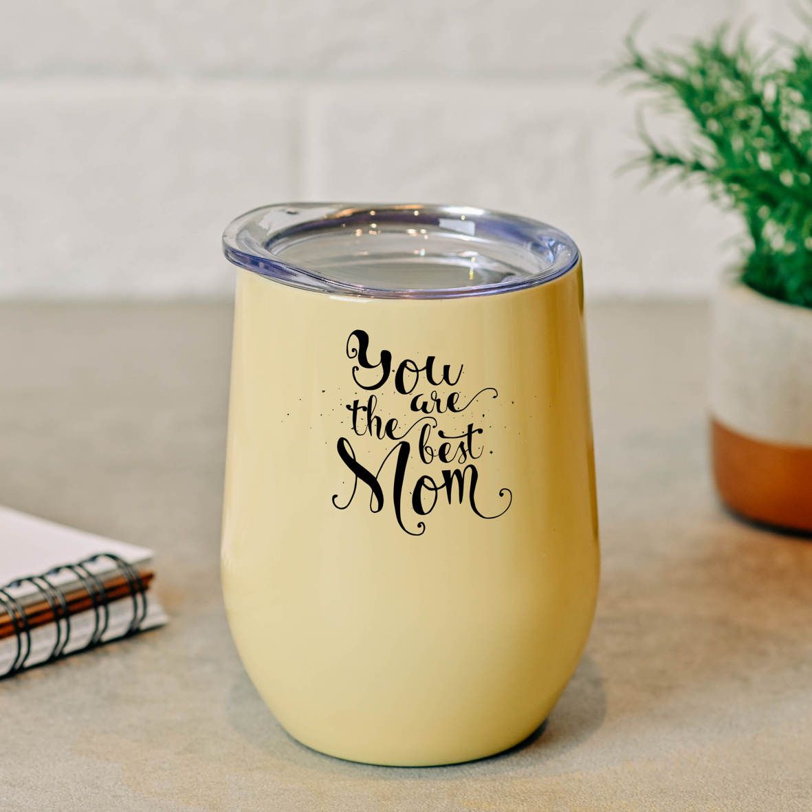 Best Mom - Κούπα Θερμός 355ml - Κίτρινο