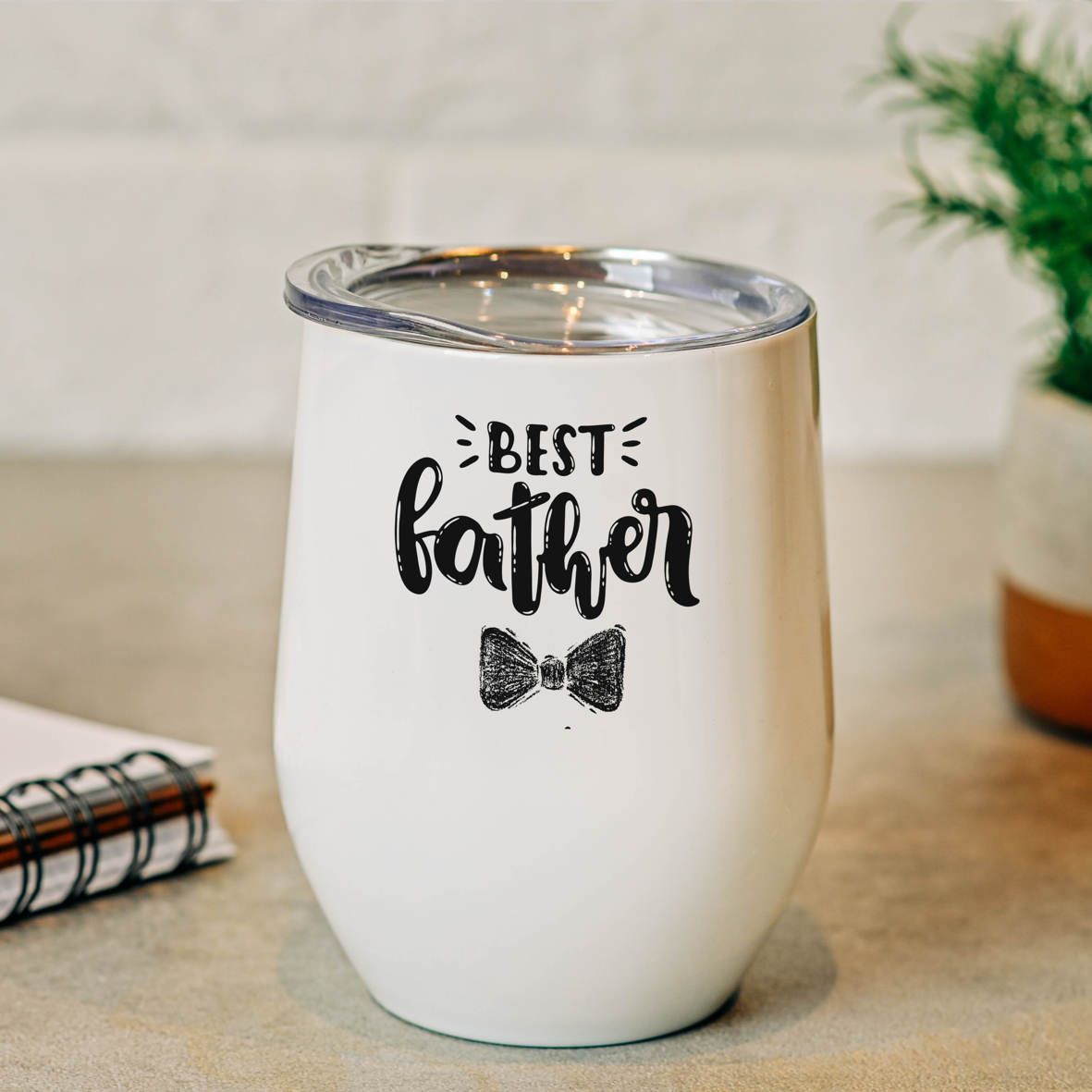 Best Father - Κούπα Θερμός 355ml - Λευκό