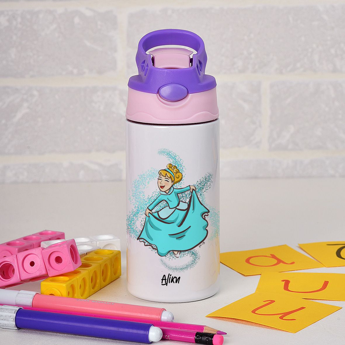 Πριγκίπισσα -  Παγούρι Θερμός - Μωβ/Ροζ