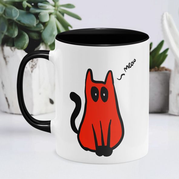 Deadpool Cat - Κούπα Deadpool - Μαύρο