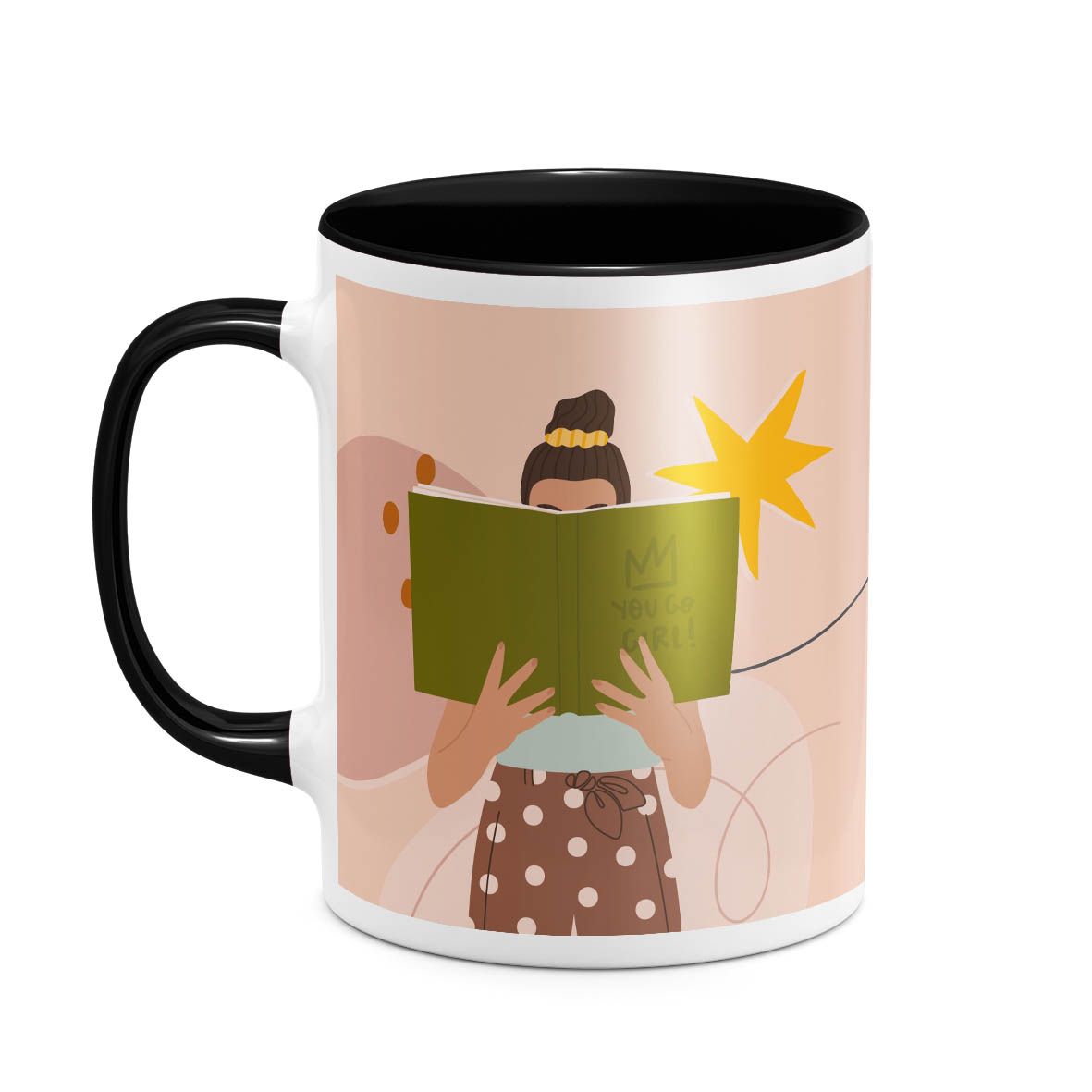 Teacher With Book - Κούπα - Μαύρο