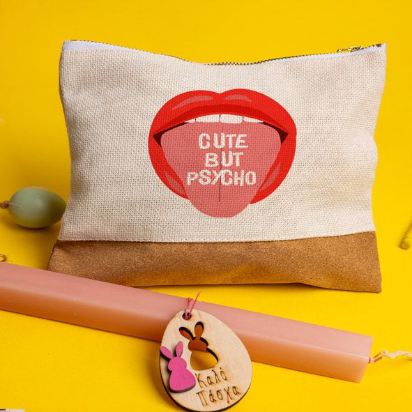 Cute but Psycho - Λαμπάδα Με Τσαντάκι - Νεσεσέρ