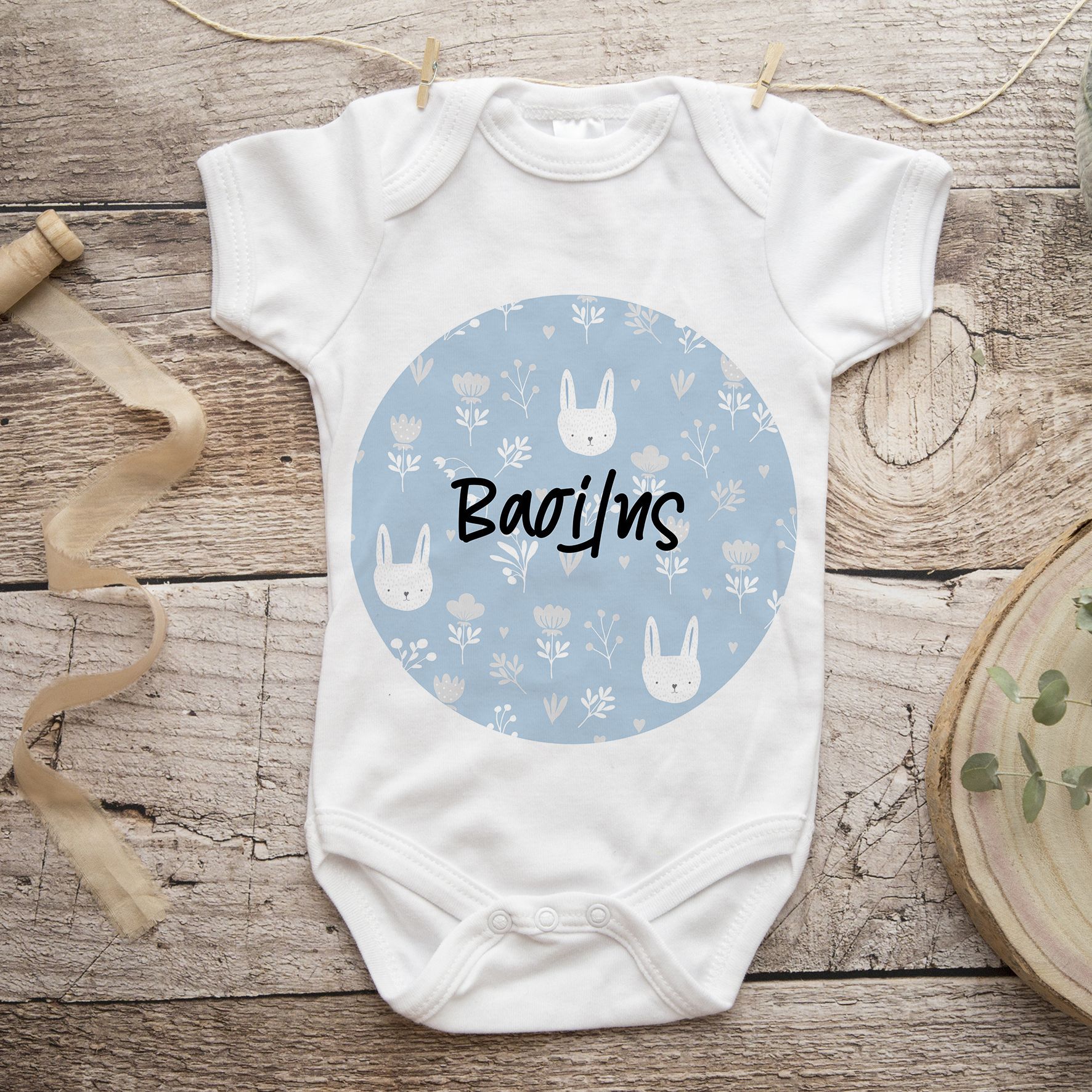 Μπλε Pattern Λαγουδάκι - Φορμάκι