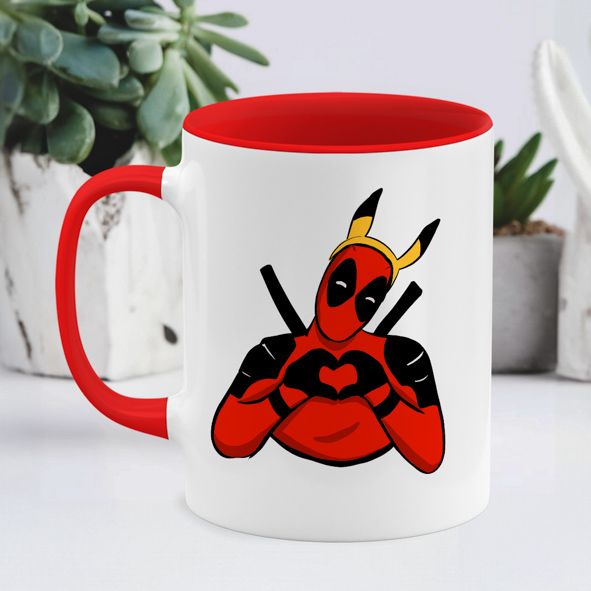 pikachu deadpool - Κούπα deadpool - Κόκκινο