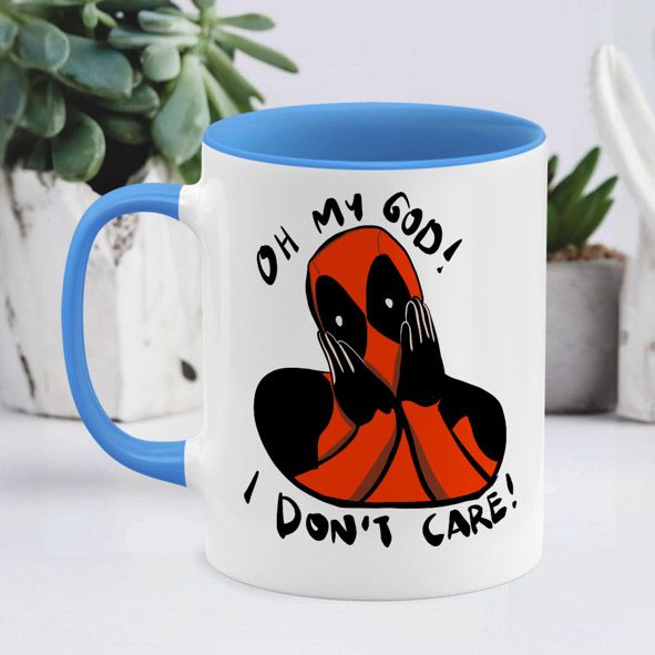Oh My God I Dont Care - Κούπα deapool - Μπλε