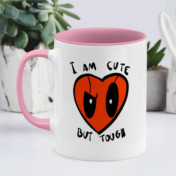 I am Cute - Κούπα deadpool - Ροζ