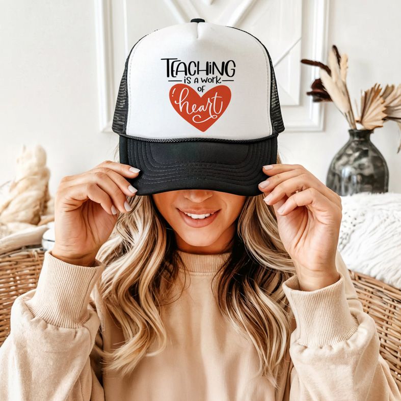 Teaching is a work of Heart - Καπέλο Trucker MemoryBox - Μαύρο