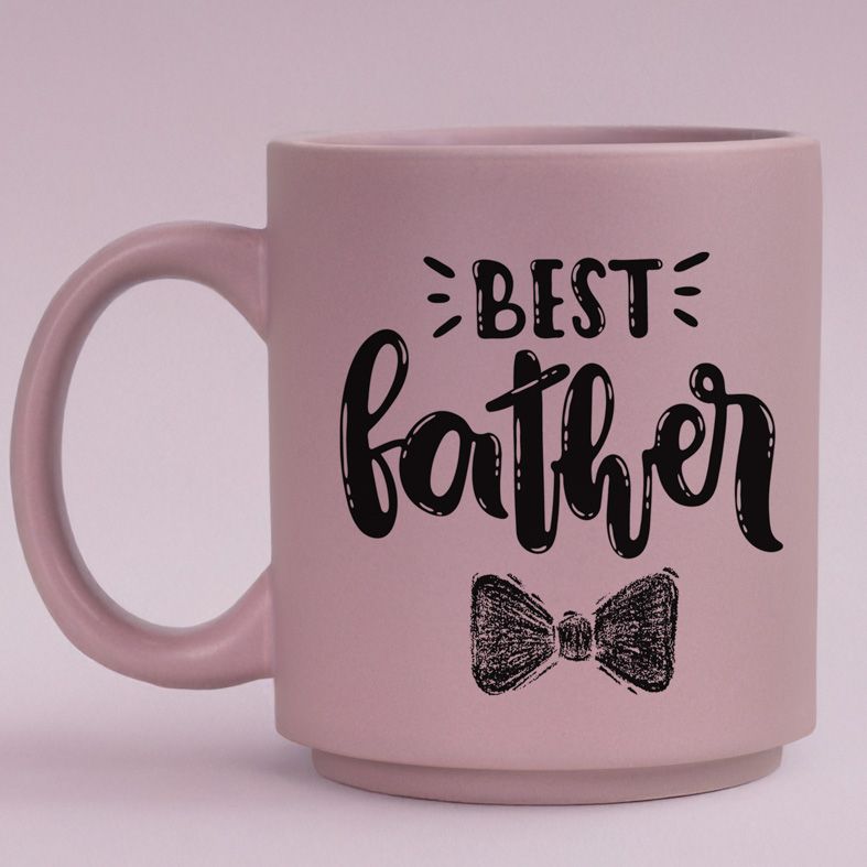 BEST father - Κούπα Πούδρα MemoryBox - Pastel Λιλά