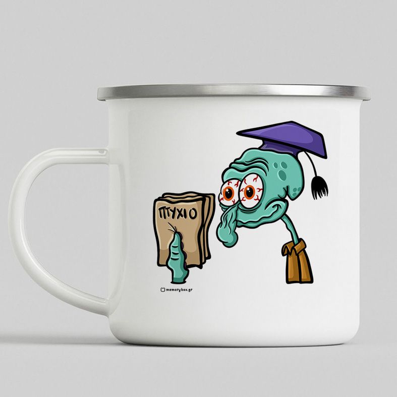 ΠΤΥΧΙΟΟΟΟ - Κούπα Eμαγιέ Cult Collection MemoryBox - Λευκό