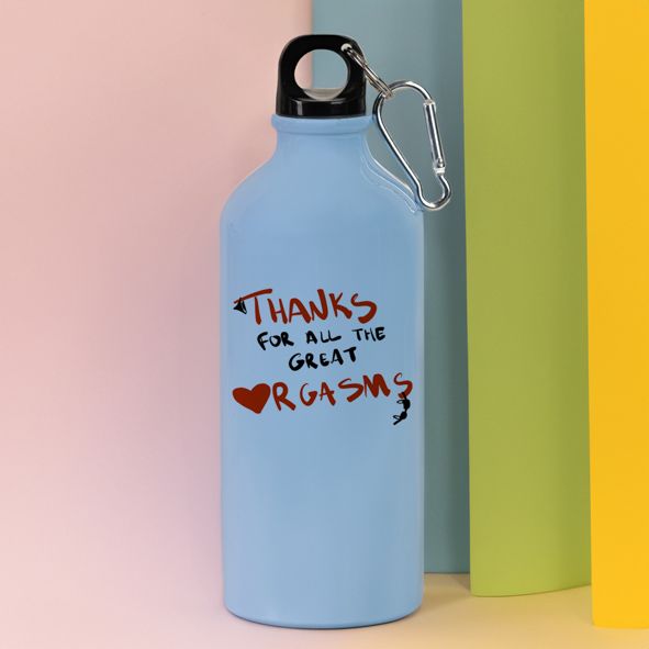 Great Orgasms - Ποδηλατικό Μπουκάλι 600 ml - Γαλάζιο