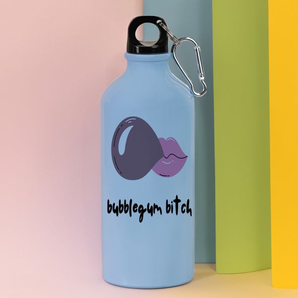 Bubblegum bitch - Ποδηλατικό Μπουκάλι 600 ml - Γαλάζιο
