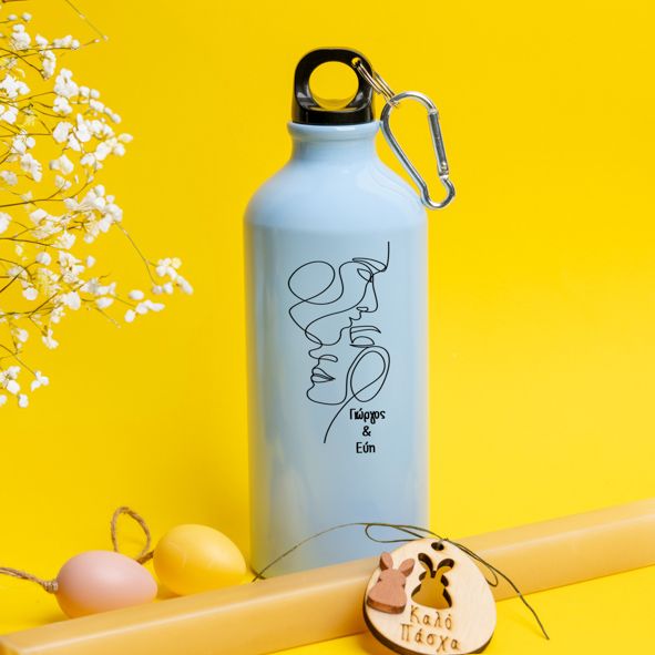 Minimal Couple - Λαμπάδα Με Ποδηλατικό Μπουκάλι 600ml - Γαλάζιο