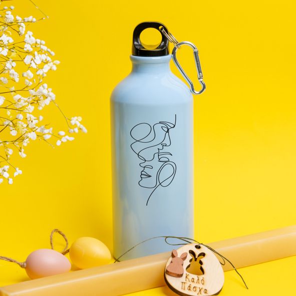 Minimal Couple - Λαμπάδα Με Ποδηλατικό Μπουκάλι 600ml - Γαλάζιο