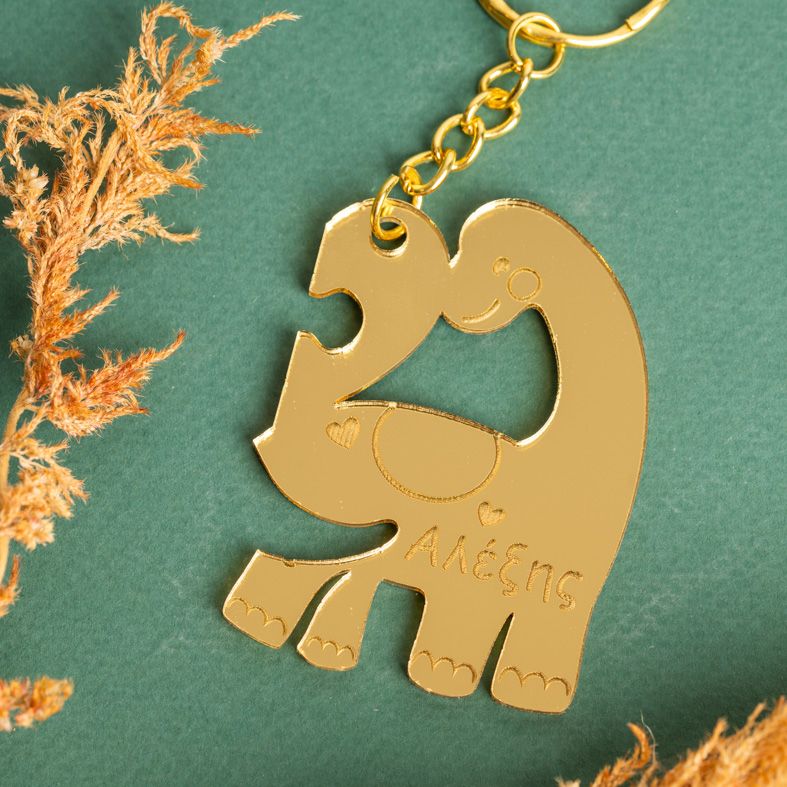 Set Μπρελόκ Plexiglass με Χάραξη Ονομάτων - Δεινοσαυράκια