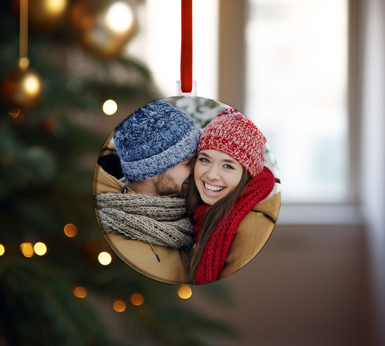 Aκρυλικό στολίδι Photo theme Χ - Χριστουγεννιάτικο Στολίδι Plexiglass 3D- MemoryBox