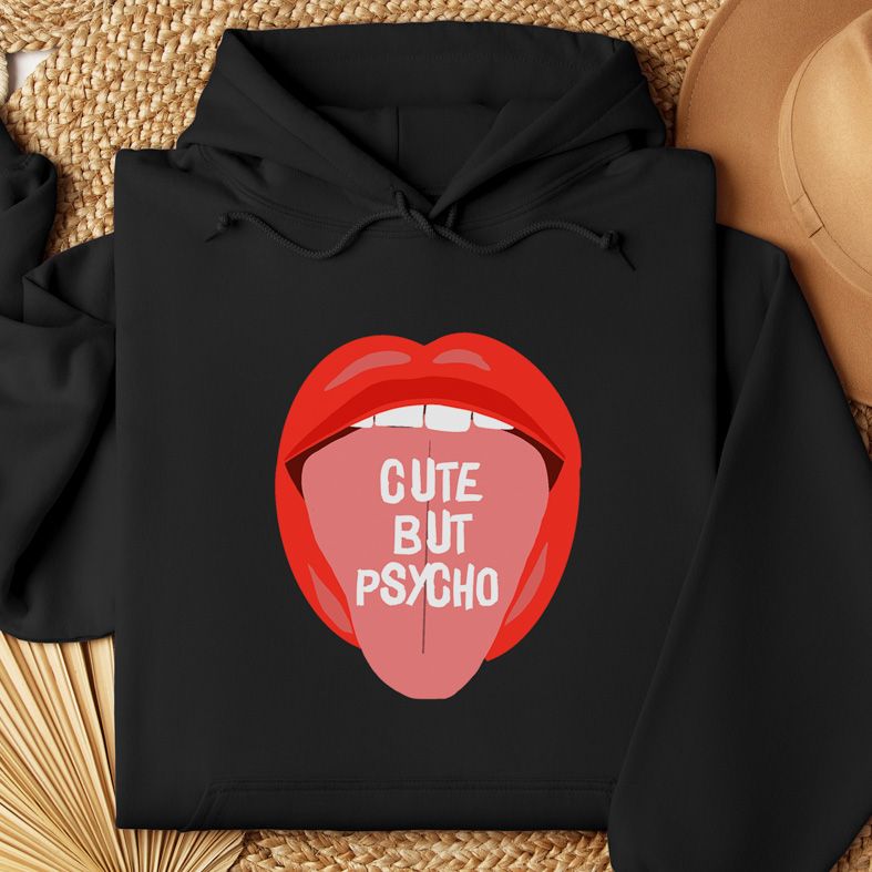 Cute but Pyscho- Φούτερ - Μαύρο