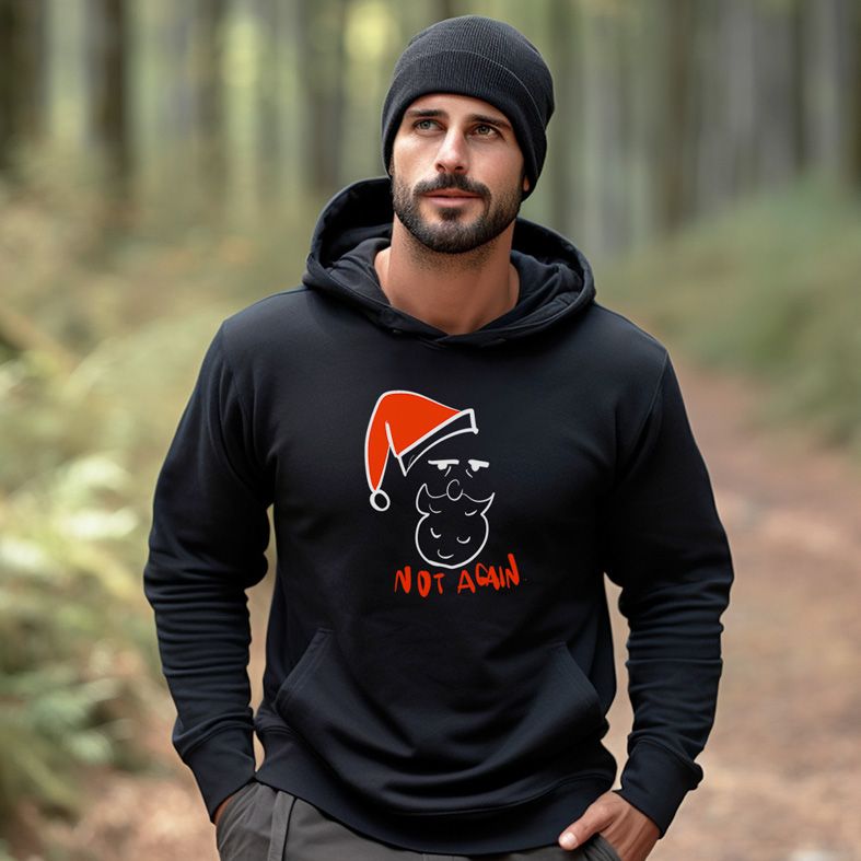 Not Again - Φούτερ - Μαύρο