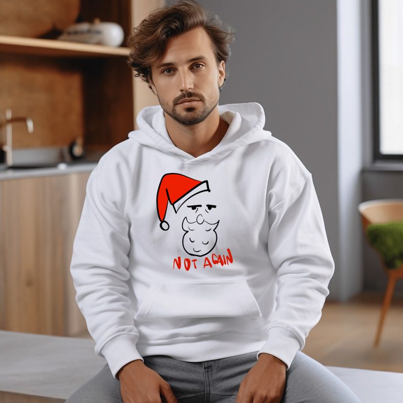 Not Again - Φούτερ - Λευκό