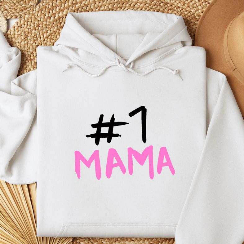 #1 ΜΑΜΑ - Φούτερ - Λευκό