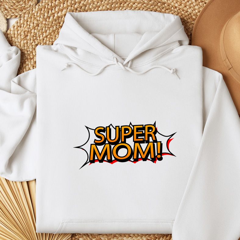 SUPER MOM II - Φούτερ - Λευκό