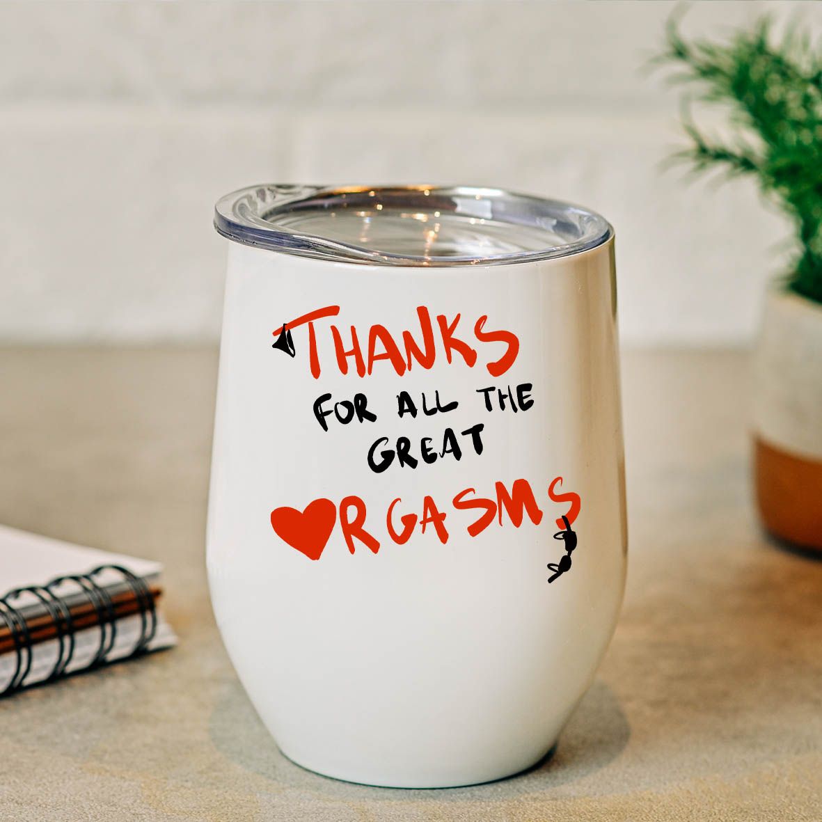 Orgasm - Κούπα Θερμός 355ml - Λευκό