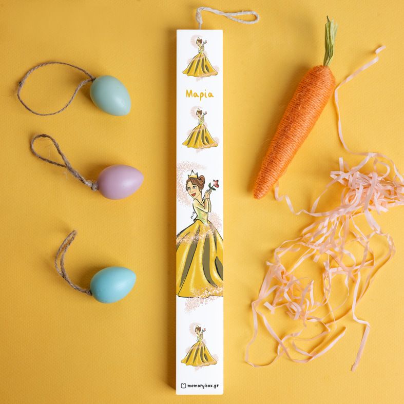 Πριγκίπισσα - Λαμπάδα με Εκτύπωση