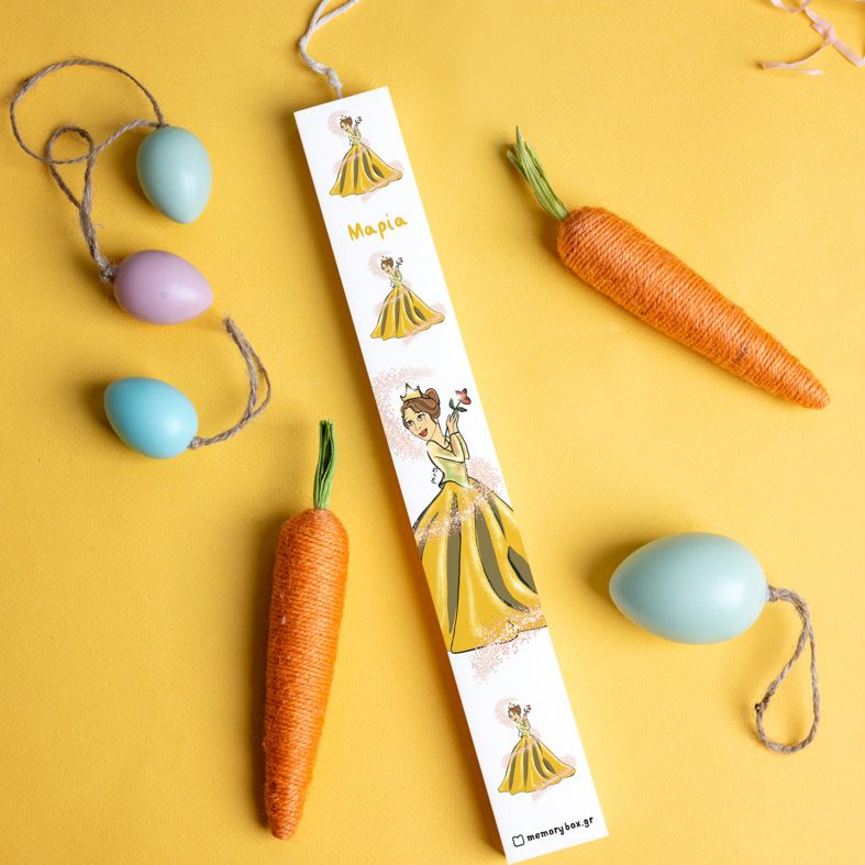 Πριγκίπισσα - Λαμπάδα με Εκτύπωση